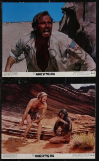 1p1919 PLANET OF THE APES 4 color 8x10 stills 1968 images all w/ Charlton Heston and sexy Linda Harrison!