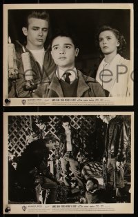 1p1927 REBEL WITHOUT A CAUSE 3 8x10 stills 1956 Nicholas Ray, James Dean & Natalie Wood, Sal Mineo!