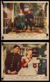 1p1841 LONG GRAY LINE 8 color English FOH LCs 1954 great images of Tyrone Power, West Point cadets!