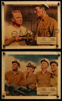 1p1855 MISTER ROBERTS 7 color English FOH LCs 1955 Henry Fonda, James Cagney, Powell, John Ford!