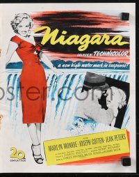 1p0956 NIAGARA English pressbook 1953 great different images of sexy Marilyn Monroe, ultra rare!