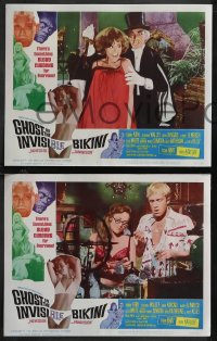 1p1344 GHOST IN THE INVISIBLE BIKINI 6 LCs 1966 Boris Karloff + sexy girls & wacky horror images!
