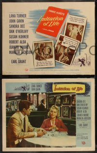 1p1310 IMITATION OF LIFE 8 LCs 1959 sexy Lana Turner, Sandra Dee, from Fannie Hurst novel!