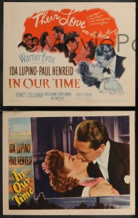 1p1312 IN OUR TIME 8 LCs 1944 Ida Lupino & Paul Henreid in World War II romance!