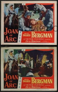 1p1352 JOAN OF ARC 4 LCs 1948 cool images of Ingrid Bergman in the title role, Victor Fleming!