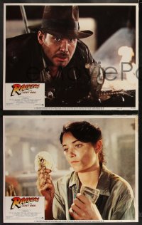 1p1325 RAIDERS OF THE LOST ARK 8 LCs 1981 Harrison Ford, George Lucas & Steven Spielberg classic!