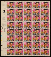 1p0891 ELVIS PRESLEY stamp sheet + 1st day cover 1992 w/20 unused stamps w/ The King of Rock & Roll!