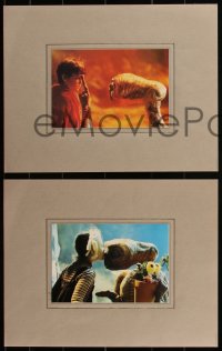 1p0890 E.T. THE EXTRA TERRESTRIAL group of 3 special 11x14 litho prints 1983 color movie scenes!