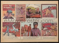 1p1669 ENTER THE DRAGON pressbook 1973 Bruce Lee kung fu classic, includes full-color comic herald!