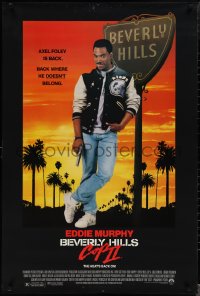 1r0960 BEVERLY HILLS COP II 1sh 1987 Eddie Murphy is back as Axel Foley, where he doesn't belong!