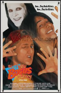 1r0961 BILL & TED'S BOGUS JOURNEY 1sh 1991 Keanu Reeves & Alex Winter, Grim Reaper, they're history!