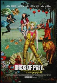 1r0962 BIRDS OF PREY int'l advance DS 1sh 2020 Margot Robbie as Harley Quinn, great surreal artwork!