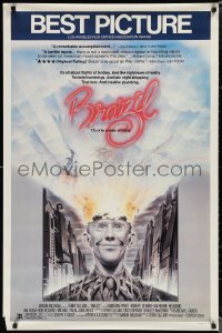 1r0979 BRAZIL 1sh 1985 Terry Gilliam, Jonathan Pryce, Robert De Niro!