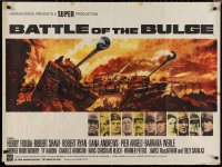 1r0445 BATTLE OF THE BULGE British quad 1966 Henry Fonda, Robert Shaw, cool Thurston tank art!