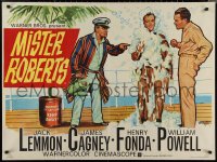 1r0478 MISTER ROBERTS British quad R1960s Henry Fonda, James Cagney, Powell, Lemmon, John Ford!