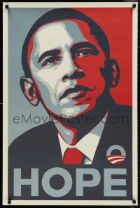 1r0175 BARACK OBAMA 24x36 commercial poster 2008 iconic Shepard Fairey art, 'Hope'!