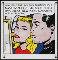 1r0194 ROY LICHTENSTEIN 26x27 commercial poster 1990s cool pop art!