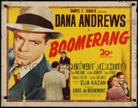 1r0857 BOOMERANG 1/2sh 1947 close up of Dana Andrews, Elia Kazan film noir!