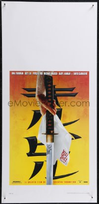 1r0636 KILL BILL: VOL. 1 Italian locandina 2003 Quentin Tarantino, Uma Thurman's hand & katana!