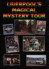 1r0138 BEATLES 17x23 special poster 1990s cool London Liverpool Magical Mystery Tour ad!