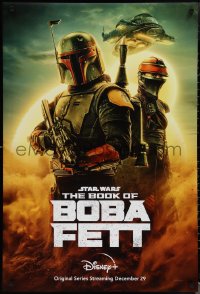 1r0083 BOOK OF BOBA FETT DS tv poster 2021 Walt Disney, great image of the bounty hunter & cast!