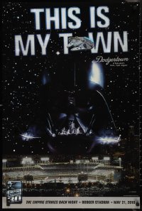 1r0143 EMPIRE STRIKES BACK NIGHT DODGER STADIUM MAY 21, 2010 24x36 special poster 2010 Vader!