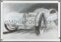 1r0130 PAUL BOUVOT 28x39 French art print 1990s wonderful sketch art of vintage car!