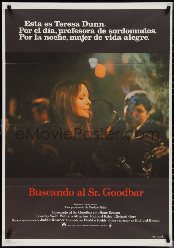 EMoviePoster Com 1r0303 LOOKING FOR MR GOODBAR Spanish 1978 Close Up   Spanish Looking For Mr Goodbar EB16485 B 