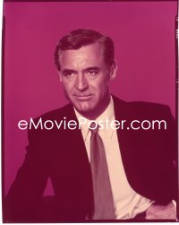 1s0308 CARY GRANT 8x10 transparency 1950s great head & shoulders studio portrait in suit & tie!