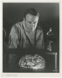 1t2185 DONOVAN'S BRAIN 8x10 still 1953 best portrait of Lew Ayres staring at the brain on table!