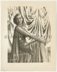 1t2190 DRUMS 8x10 still 1938 full-length portrait of beautiful Valerie Hobson in metallic dress!