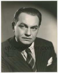 1t2191 EDWARD G. ROBINSON 7.5x9.5 still 1930s great portrait in pinstripe suit by Elmer Fryer!