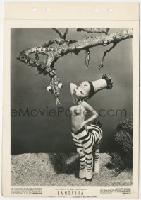 1t2200 FANTASIA 8x11 key book still 1941 clay model of topless female zebra centaur & snake, rare!