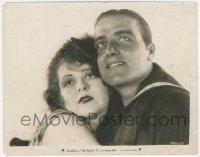 1t2208 FLEET'S IN 8x10.25 still 1928 romanitc c/u of Navy sailor James Hall & Clara Bow, lost film!