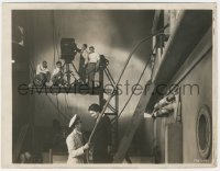 1t2238 HIS WOMAN candid 8x10 key book still 1931 camera on platform filming Gary Cooper & Colbert!