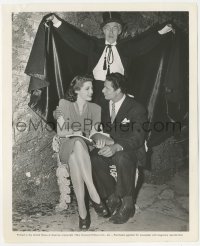 1t2240 HOUSE OF FRANKENSTEIN candid 8.25x10 still 1944 John Carradine over Anne Gwynne & Coe on set!