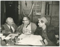 1t2241 HUMAN DESIRE candid deluxe 8x10.25 still 1954 Glenn Ford with director Fritz Lang on set!