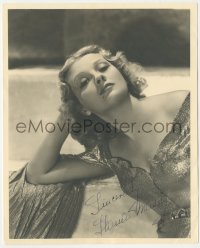 1t2248 ILONA MASSEY deluxe 8x10 still 1939 sexy posed portrait with secreterial signature!