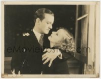 1t2258 KISS 8x10.25 still 1929 romantic close up of beautiful Greta Garbo & Conrad Nagel!