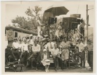 1t2276 MAN FROM WYOMING candid 8x10 key book still 1930 Gary Cooper on set by crew filming a scene!