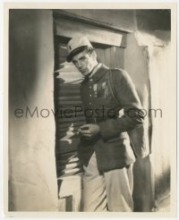 1t2286 MOROCCO 8x10 still 1930 close up of uniformed Gary Cooper by window, Josef von Sternberg