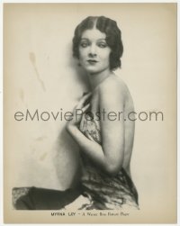 1t2292 MYRNA LOY deluxe 8x10.25 still 1920s sexy Warner Bros. studio portrait in backless dress!