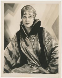 1t2302 OLGA BACLANOVA 8x10 still 1920s portrait of the Russian actress in cool outfit with turban!