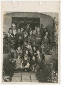 1t2306 PATRIOT candid 8x11 key book still 1928 kids in costume at Paramount school between scenes!