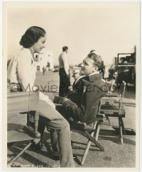 1t2319 ROAMING LADY candid 8x10 key book still 1936 Fay Wray & Ralph Bellamy between scenes by Paul!