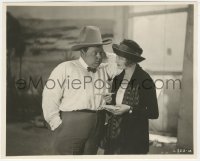 1t2321 ROUND-UP 8x10 key book still 1920 Anna Q. Nilsson smiling at bashful Fatty Arbuckle, rare!