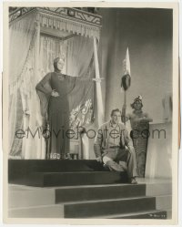 1t2324 SHE 8x10.25 still 1935 Helen Gahagan by throne condemns Amahaggers to death for attacking!