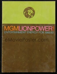 1t0280 MGM 1966-67 campaign book 1966 2001 A Space Odyssey, Blow-Up, Fearless Vampire Killers +more!