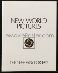 1t0284 NEW WORLD PICTURES 1976-77 campaign book 1976 Amarcord, Grand Theft Auto, Big Bad Mama & more!