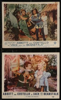 1t2072 JACK & THE BEANSTALK 2 color English FOH LCs 1953 Abbott & Costello's first picture in color!